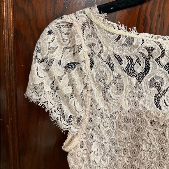 Diane Von Furstenberg Lace Midi Dress in Cream - Picture 6 of 6